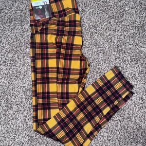 Yellow Plaid leggings